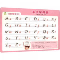 儿童必备学习卡·英语字母表